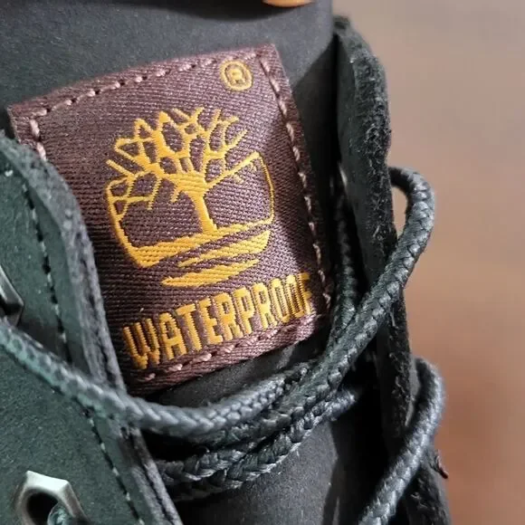 Timberland Premium Black Leather Boots Waterproof - Picture 9 of 12